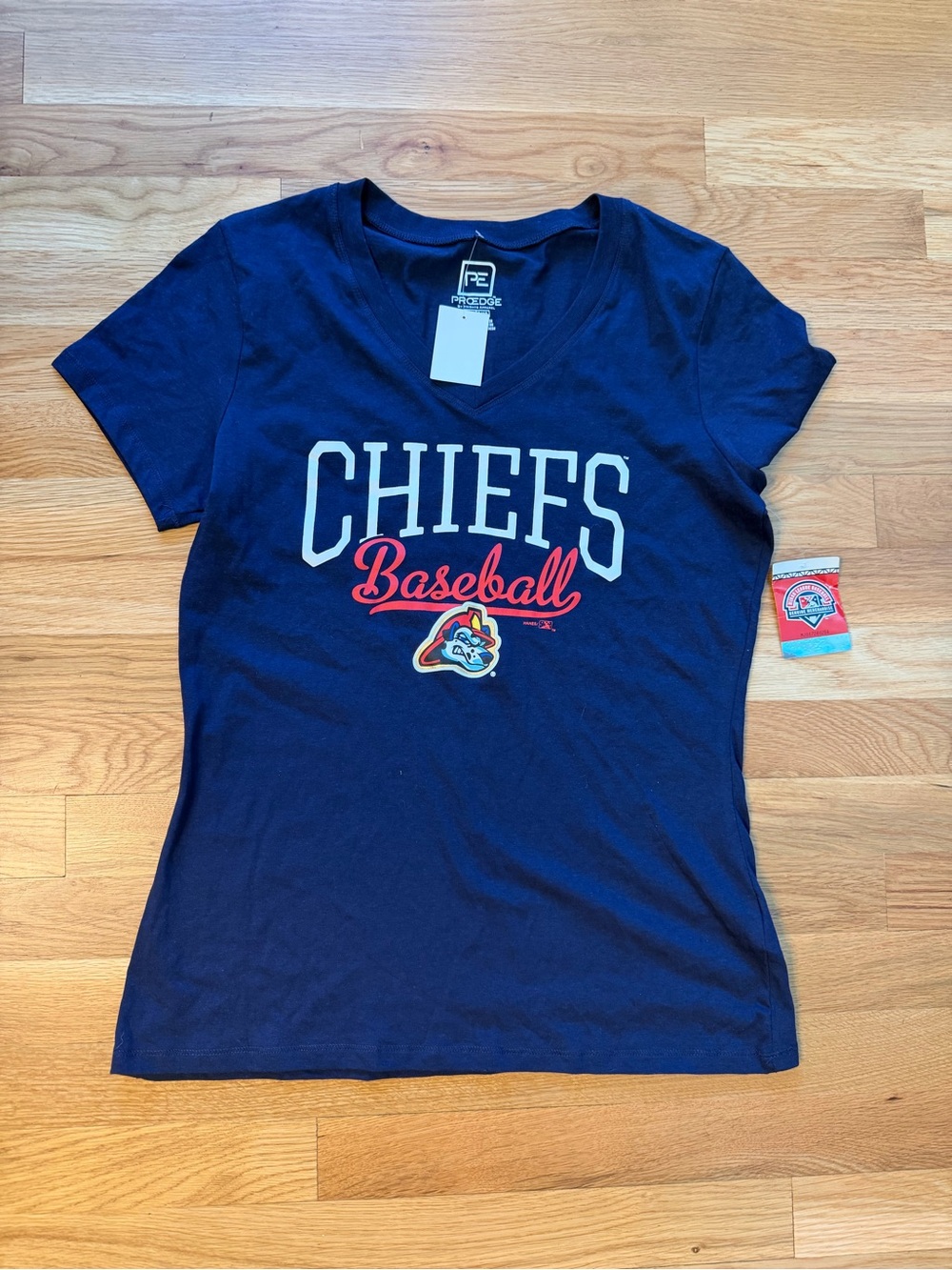 NWOT Navy Chiefs Baseball Short Sleeve Tee